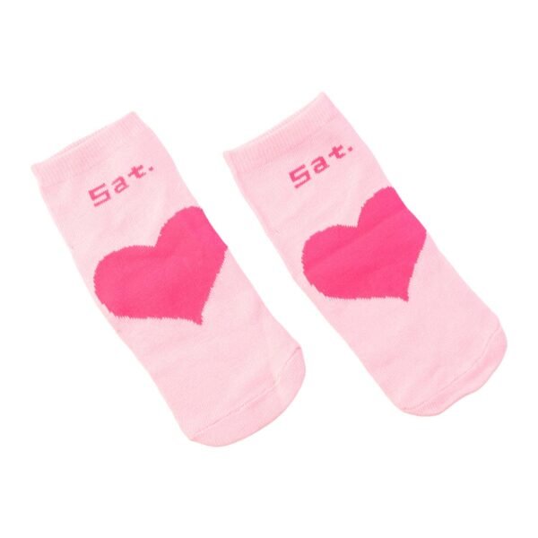 Pink-WOSKU-04.jpg Cute Heart Print Ankle-Length Socks (1 Pair)