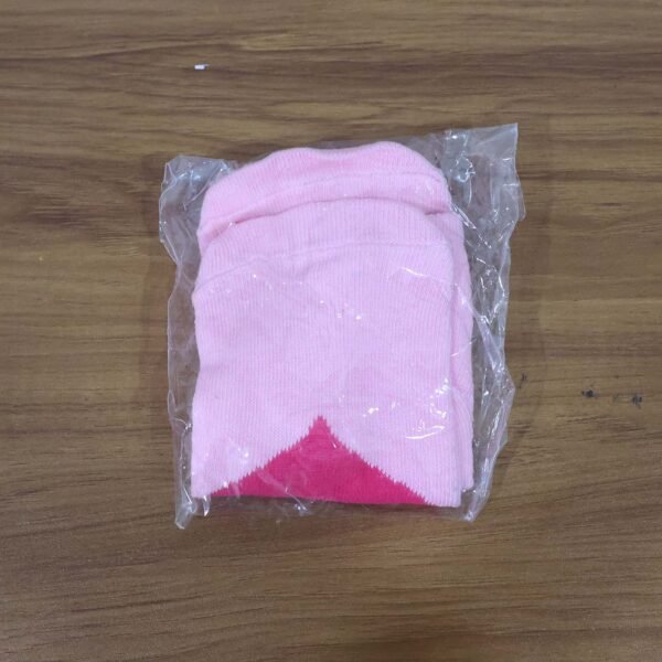 Pink-WOSKU-live.jpg Cute Heart Print Ankle-Length Socks (1 Pair)