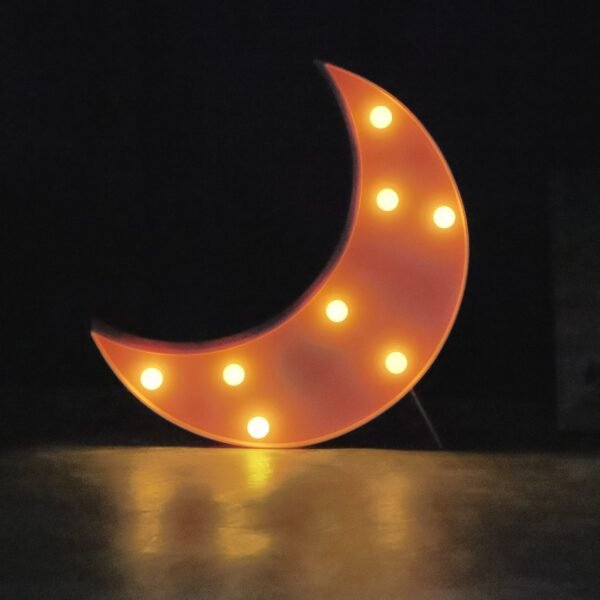 PinkMoonMarquee-05_1fef11a1-9ce2-492d-a896-b99051475cae.jpg Moon Shaped LED Decorative Night Light (1 Pc)