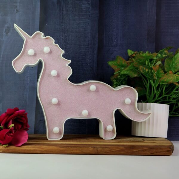 Magical Unicorn Shaped LED Decorative Night Light (1 Pc)