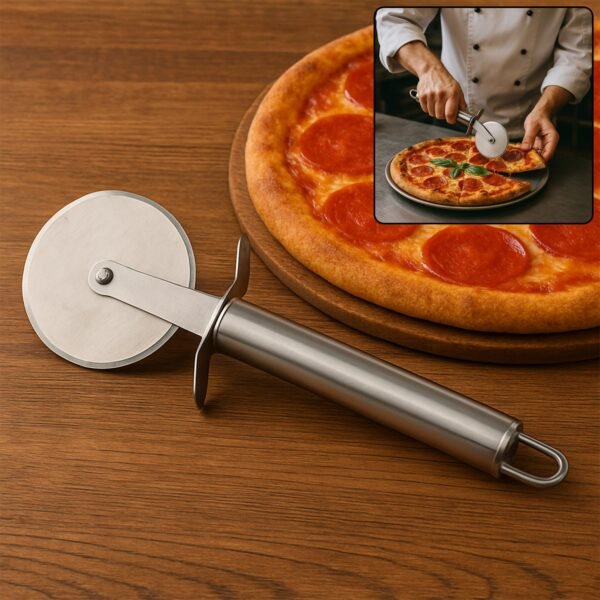 Premium Stainless Steel Pizza Cutter Wheel with Sharp Blade