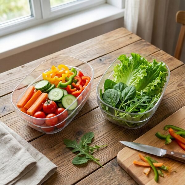 Multipurpose Transparent Serving & Storage Bowls Set (6 Pc Set)