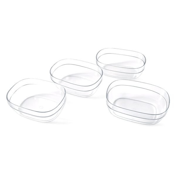Transparent Multipurpose Serving Bowl Set (4 Pc Set)