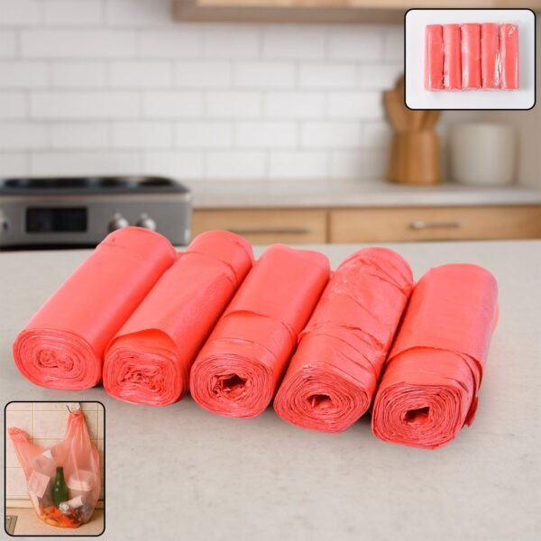PlasticGarbagebag-WOSKU-01.jpg Heavy Duty Garbage Bags 45 x 40 cm - (5 Pc)
