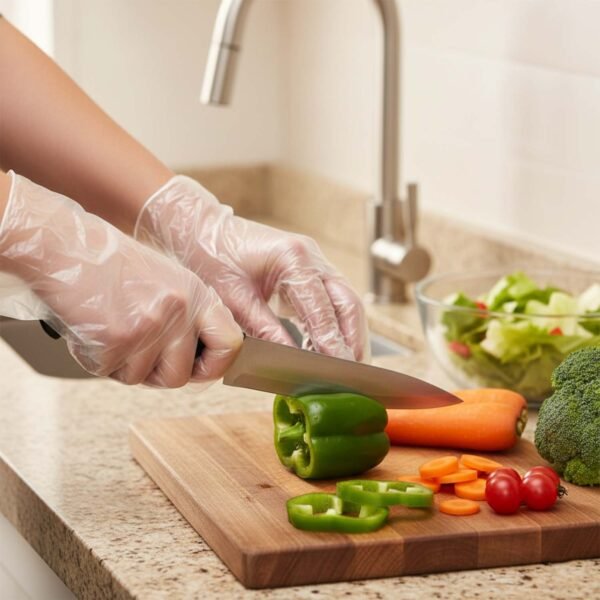 PlasticGloves-03.jpg Disposable Clear Gloves, 50 Pc Pack