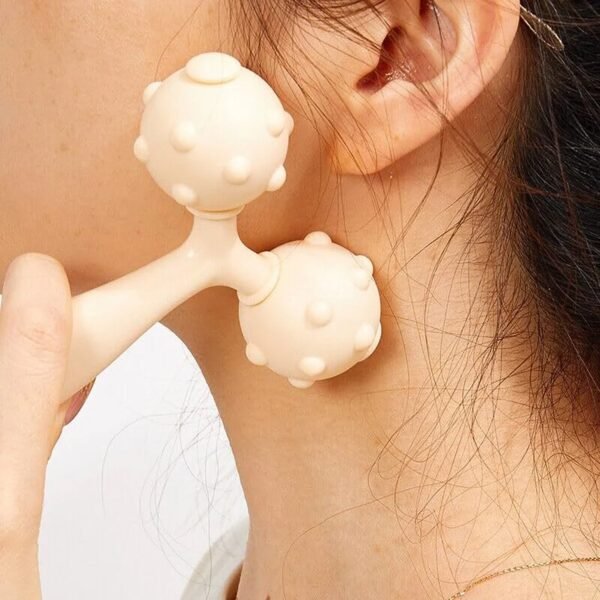 Portable-Massage-07.jpg Dual Ball Facial and Body Massage Roller - 1 Pc