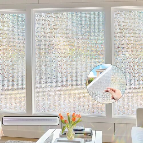 PrivacyWallpaper-WOSKU-01.jpg Decorative Window Film 45 cm x 3 m - (Not-Adhesive / 1 Pc)