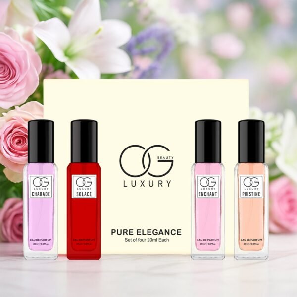 Pure-Elegance-Perfume-20ml-Each-01.jpg OG Beauty Luxury Pure Elegance Eau De Parfum Gift - (4 Pc / Set / 20 ML)