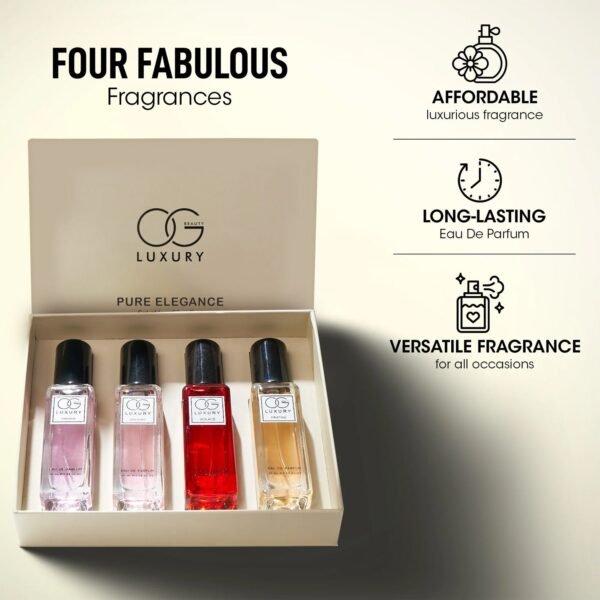 Pure-Elegance-Perfume-20ml-Each-07.jpg OG Beauty Luxury Pure Elegance Eau De Parfum Gift - (4 Pc / Set / 20 ML)