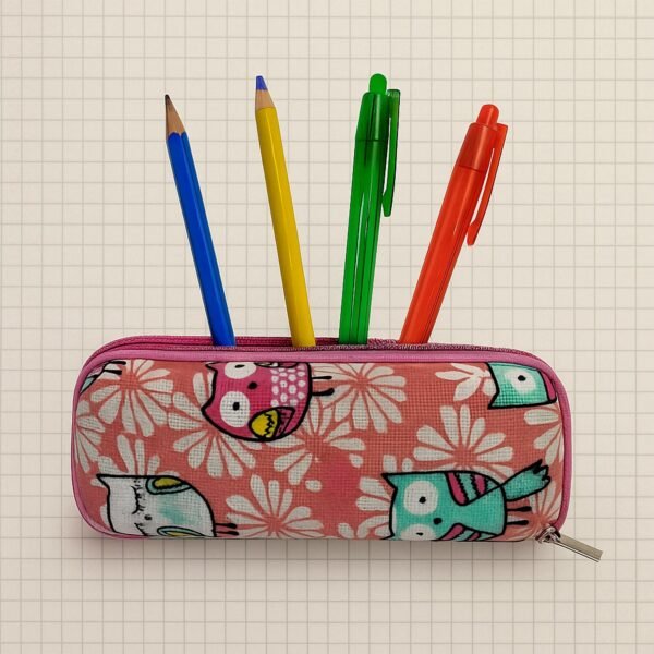 Durable Zipper Pencil Pouch Case - (1 Pc)