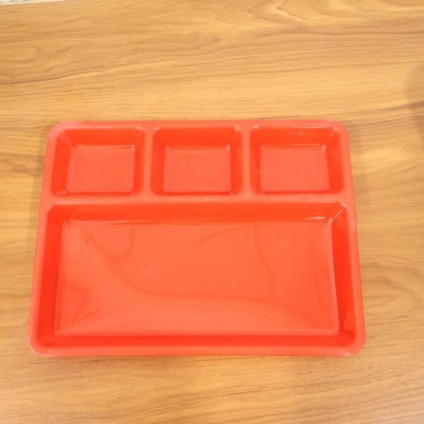 REdServing-live.jpg 32 × 25 Cm Multipurpose Compartment Serving Tray (1 Pc)