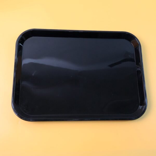 RectTray-03.jpg Plastic Serving Tray / Plate – 40 × 30 cm (1 Pc / Black)