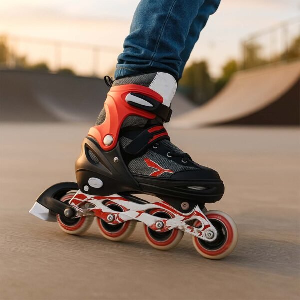 Professional Adjustable Inline Skates for Kids and Adults (XL / 1 Pair)