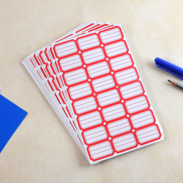 RedSticker-02.png 50 Sheets Self-Adhesive Label Stickers