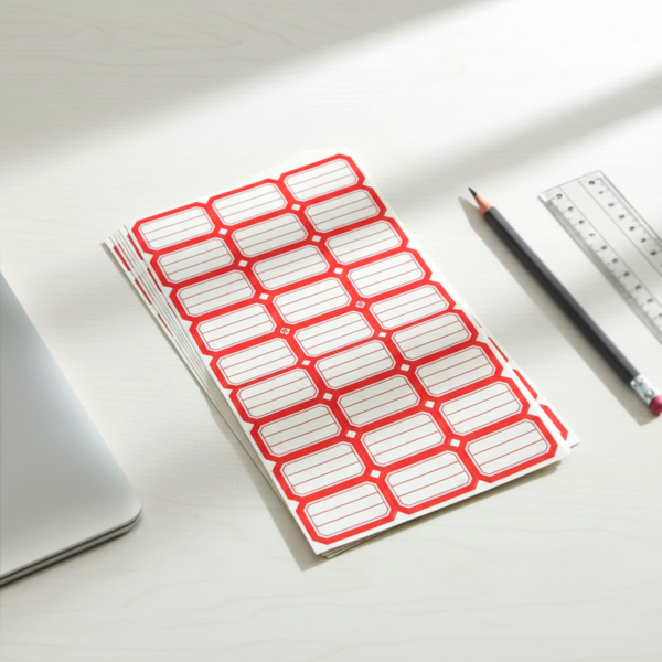 RedSticker-05.png 50 Sheets Self-Adhesive Label Stickers