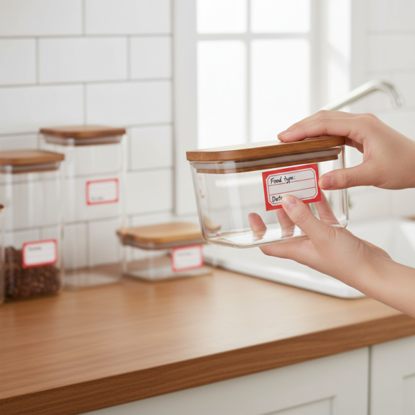 RedSticker-06.png 50 Sheets Self-Adhesive Label Stickers