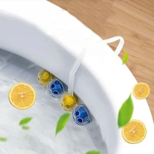 Toilet Cleaning Balls with Automatic Toilet Bowl Cleaner 1 Set