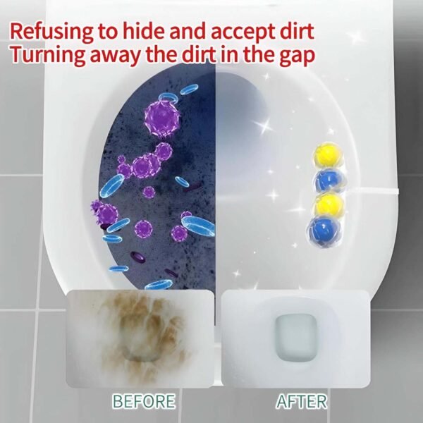 Toilet Cleaning Balls with Automatic Toilet Bowl Cleaner 1 Set