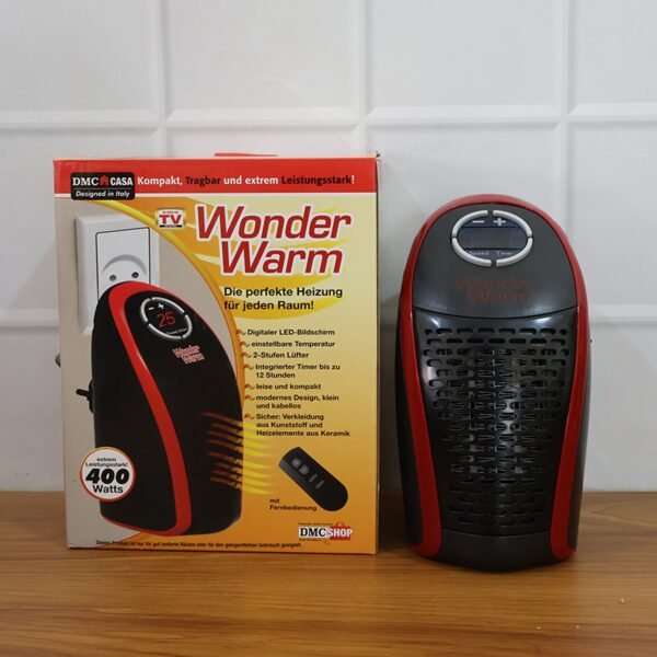 Room-Heater-08.jpg Wonder Warm 400W Wall Plug Room Heater (Without Remote, 1 Pc)