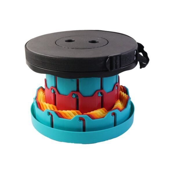 Collapsible Stool with Handle for Portable Seating (44x25.5 cm)