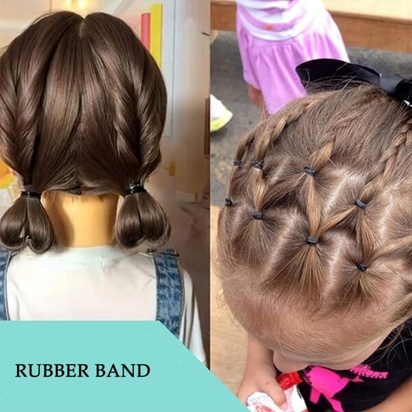 Mini Rubber Bands for Hair Styling (700 Pc)