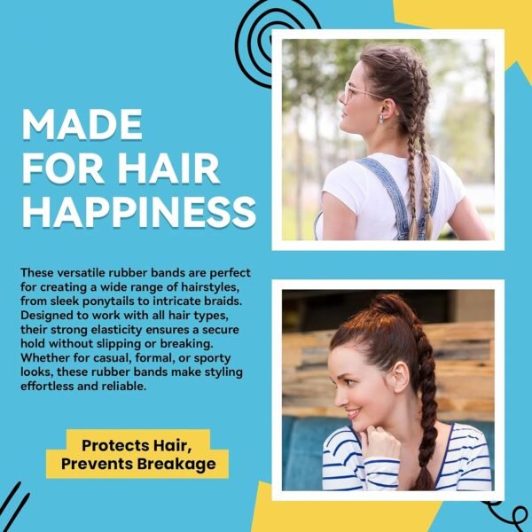 Mini Rubber Bands for Hair Styling (700 Pc)