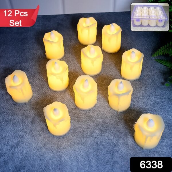 SKU1_ac98c86a-362f-4147-94d0-90a9fba14425.jpg Festive Lighting for Any Occasion: , Diwali 12 pcs LED Candles