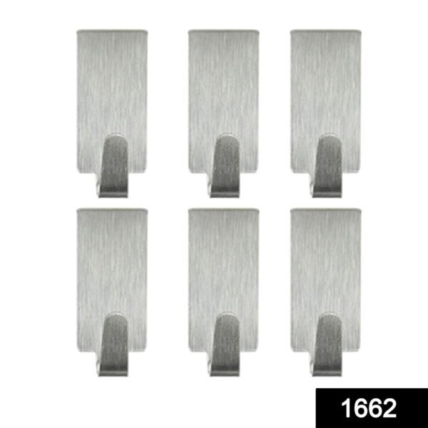 Heavy Duty Self Adhesive Hook Sticky (Pack of 6)