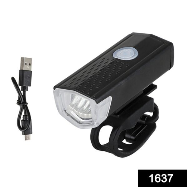 USB Rechargeable 400 Lumen Bicycle Front Headlight Cycle Light Set