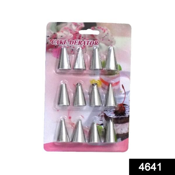 SKUCODE_64717b33-cd54-466b-a993-03cfea277b63.jpg Cake Decorating Stainless Steel Nozzle (12pcs)