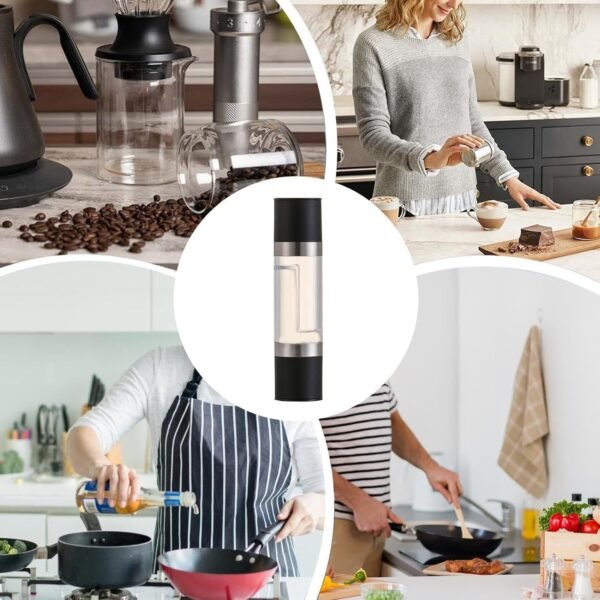 2-in-1 Stainless Steel Salt and Pepper Grinder