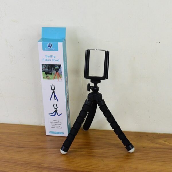 Flexible Mini Tripod Stand with Adjustable Mobile Holder