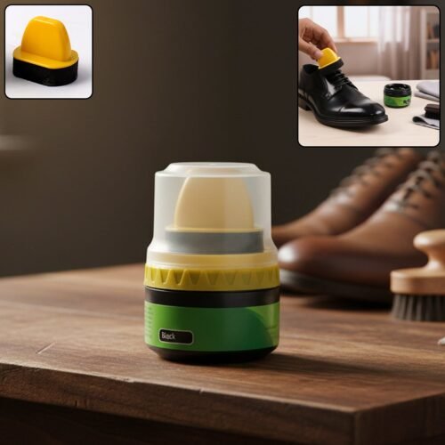 Shoe-Polish-01.jpg Black Shoe Polish Cream with Built-in Sponge Applicator (60 ML Approx)
