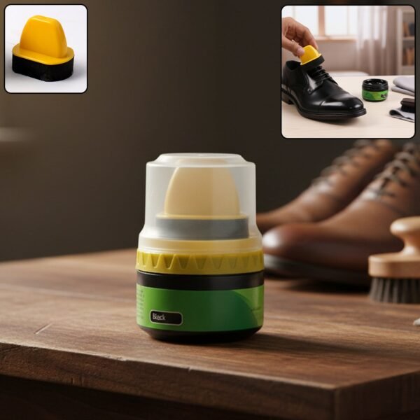 Shoe-Polish-01.jpg Black Shoe Polish Cream with Built-in Sponge Applicator (60 ML Approx)