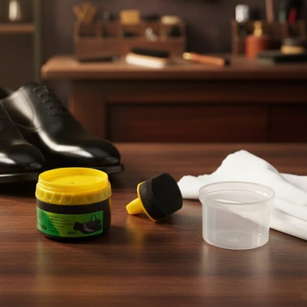 Shoe-Polish-03.jpg Black Shoe Polish Cream with Built-in Sponge Applicator (60 ML Approx)