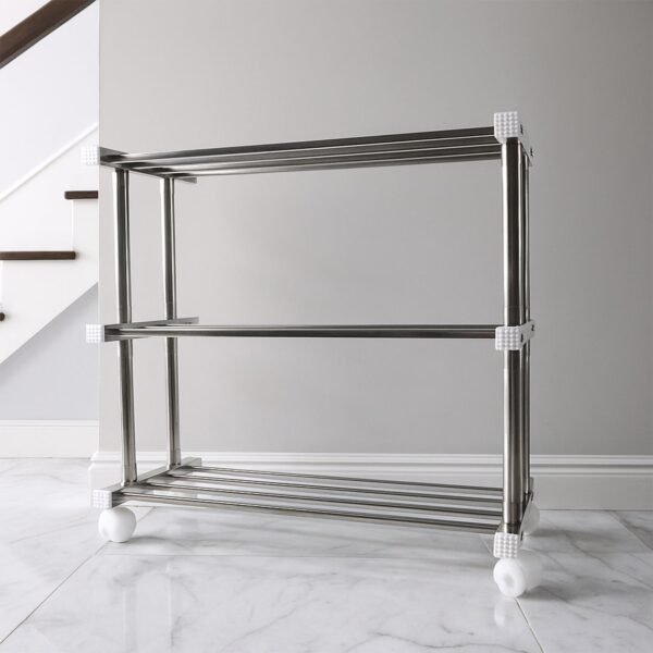 ShoeRack-02.jpg Supermom Stainless Steel Multipurpose Shoe & Storage Rack - (1 pc)