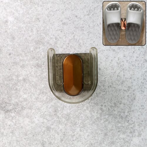 ShoeRack-WOSKU-01_93855112-ca51-4b99-b523-e633fdc0b6a1.jpg Self-Adhesive Wall Mount Slipper Holder (1 Pc)