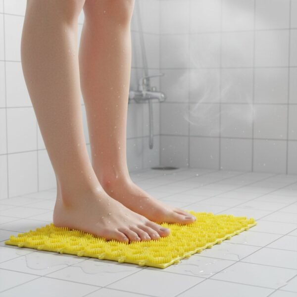 Multipurpose Anti-Slip Bathroom Massage Mat with Suction Cups (33 × 21 cm)