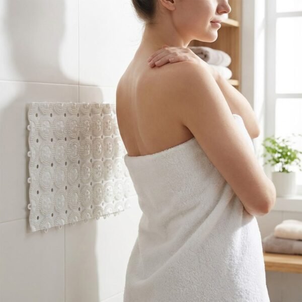 Shower-Back-_-Foot-Scrubber-02_e41c1789-9415-4b52-a607-406109ee7dd3.jpg Anti-Slip Bathroom Massage Mat with Suction Cups (33 × 21 cm / 4 Pc)