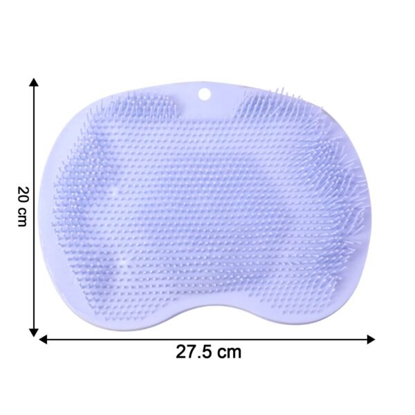 Purple Silicone Bath Massage Cushion – Suction Cup Exfoliating Foot Scrubber & Mat