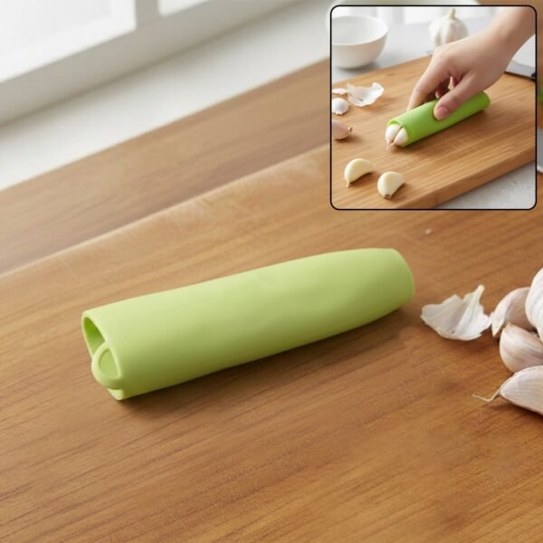 Silicone-Garlic-Peeler-Tube-01.jpg Silicone Garlic Peeler Tube Easy Hand Roller Peeling Tool (1 Pc)
