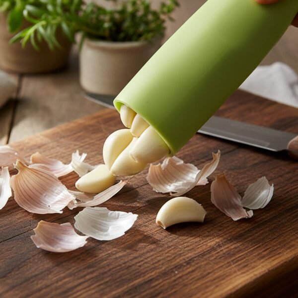 Silicone-Garlic-Peeler-Tube-03.jpg Silicone Garlic Peeler Tube Easy Hand Roller Peeling Tool (1 Pc)