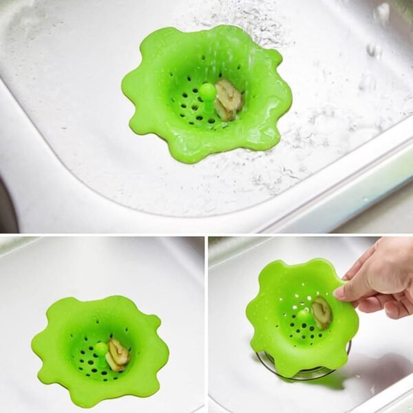 Flexible Silicone Sink Strainer & Drain Hair Catcher