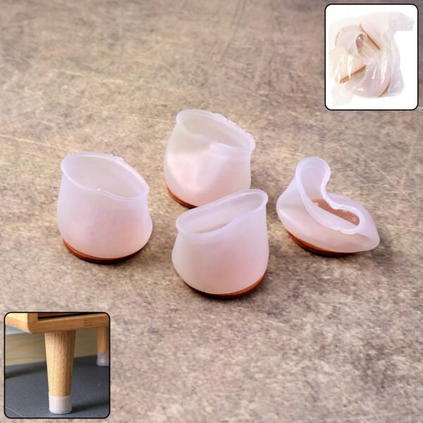 Premium Silicone Furniture Feet Pads (4 Pc Set / Mix Color)