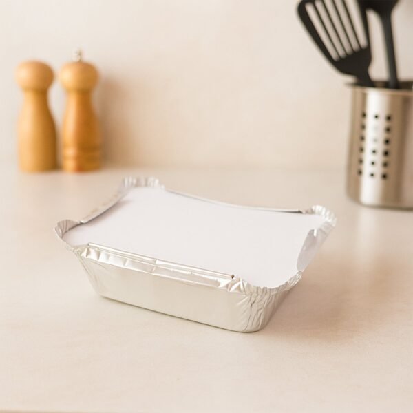Disposable Aluminium Food Containers with Lids – 250 ml Capacity (Pack of 25)
