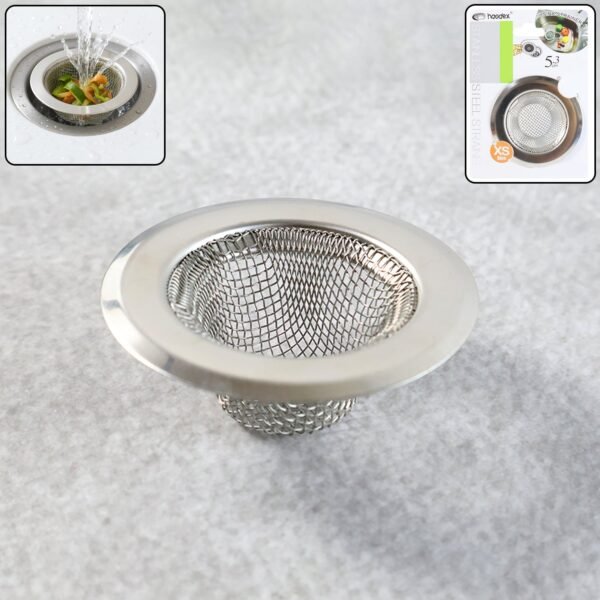 Sink-Strainer-01.jpg Stainless Steel Kitchen Sink Drain Strainer / Stopper (Extra Small (XS)/ 1 Pc)