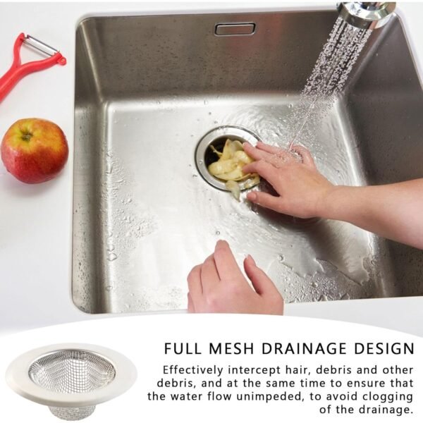 Sink-Strainer-02.jpg Stainless Steel Kitchen Sink Drain Strainer / Stopper (Extra Small (XS)/ 1 Pc)