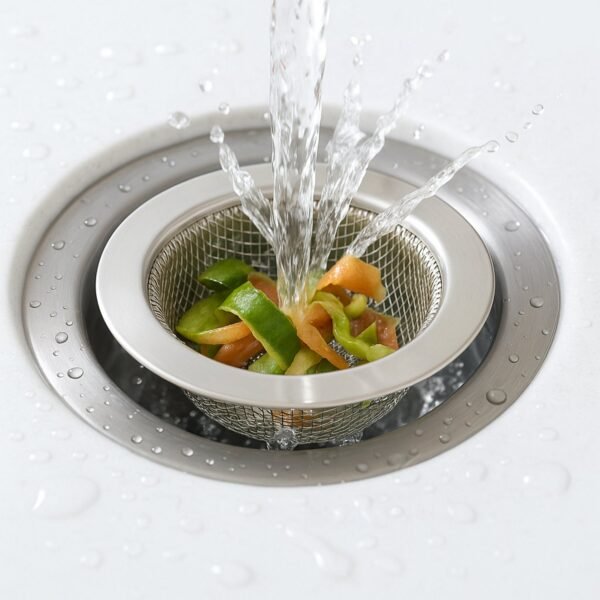 Sink-Strainer-03.jpg Stainless Steel Kitchen Sink Drain Strainer / Stopper (Extra Small (XS)/ 1 Pc)