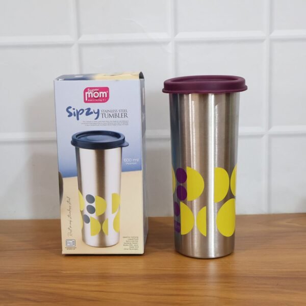 Supermom 600 ML Stainless Steel Printed Travel Tumbler (1 Pc)