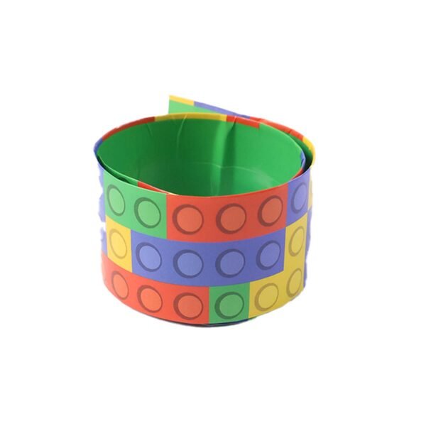 SlapBandSingle-04.jpg Colorful Snap Slap Bracelet Toy (1 Pc )